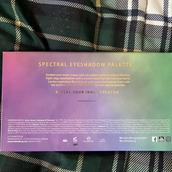 Linda Hallberg Spectral face palette with box gently used. Downsizing collection - Picture 4 of 5